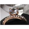 Image 2 : GOLDTONE WEDDING & ENGAGEMENT RING SET (SIZE 8.5)