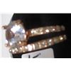Image 3 : GOLDTONE WEDDING & ENGAGEMENT RING SET (SIZE 8.5)