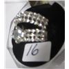 Image 1 : SILVERTONE WEDDING & ENGAGEMENT RING SET (SIZE 5)