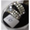 Image 2 : SILVERTONE WEDDING & ENGAGEMENT RING SET (SIZE 5)