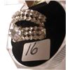 Image 3 : SILVERTONE WEDDING & ENGAGEMENT RING SET (SIZE 5)