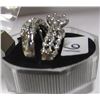 Image 4 : SILVERTONE WEDDING & ENGAGEMENT RING SET (SIZE 5)