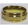 Image 1 : GOLDTONE WEDDING BAND RING (SIZE 7.75)