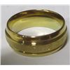 Image 3 : GOLDTONE WEDDING BAND RING (SIZE 7.75)