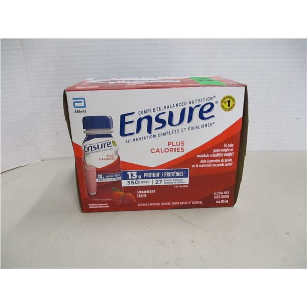 ENSURE STRAWBERRY PLUS CALORIES (6 BOTTLES X 235 ML) - BUNDLE