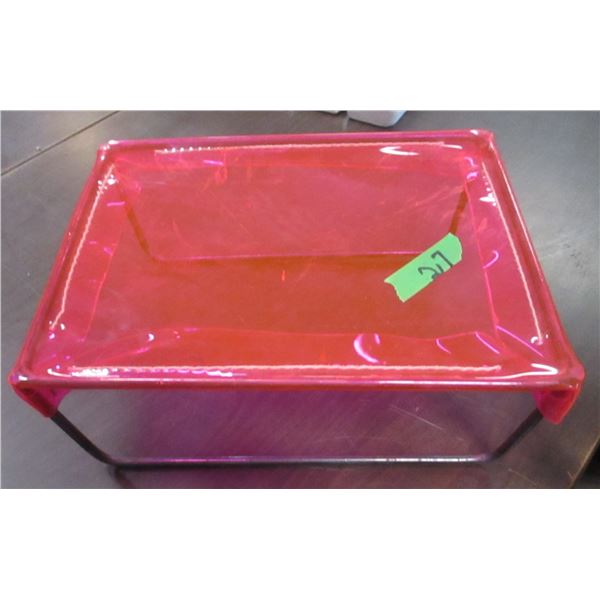 NEW:  VINYL STOOL (APPROX. 14" X 11" X 6")