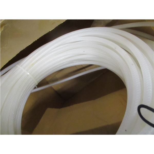 ESTATE:  BOX C/W WHITE PLASTIC REINFORCED HOSE