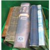 Image 3 : ESTATE:  GREEN BASKET C/W ASSORTED BOOKS