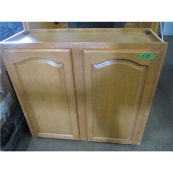ESTATE:  SET OF CUPBOARDS (2 DOOR) (APPROX. 33" L X 31" H X 12" W)