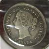 Image 1 : 1888 VICTORIAN VF CANADA SILVER FIVE CENT