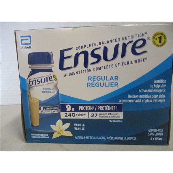REGULAR VANILLA ENSURE (6 BOTTLES X 235 ML) - BUNDLE