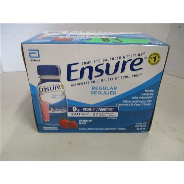 REGULAR STRAWBERRY ENSURE (6 BOTTLES X 235 ML) - BUNDLE