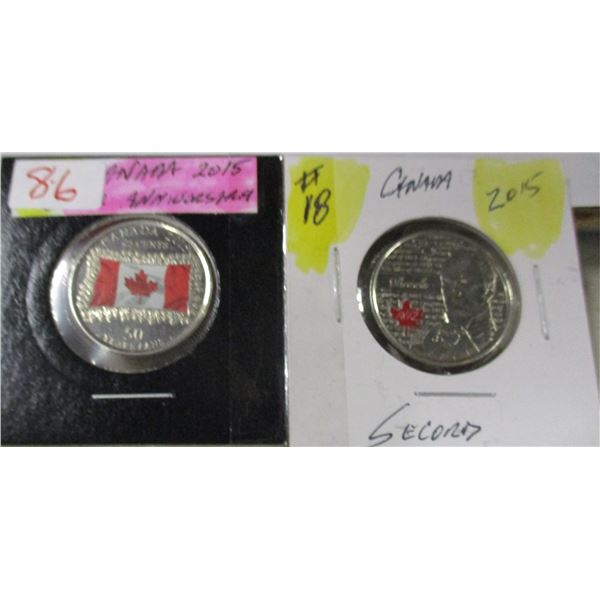 2015 SET OF 50 YEAR ANNIVERSARY (2015 SECORD MINT QUARTERS)