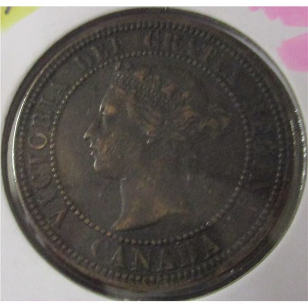1881 H/VF CANADA VICTORIAN LARGE CENT