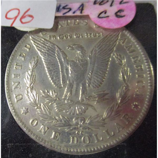 1892 USA CARSON CITY SILVER DOLLAR (NOT TESTED - AS IS - SILVER CONTENT NOT VERIFIED)