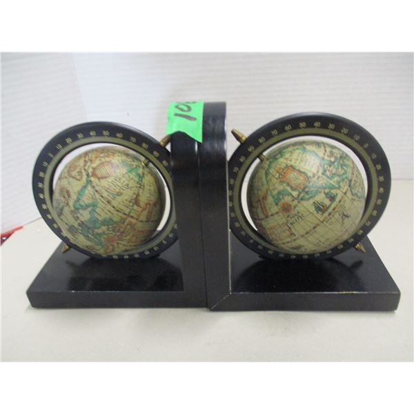 ESTATE:  SET OF GLOBE BOOK ENDS