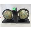 Image 1 : ESTATE:  SET OF GLOBE BOOK ENDS