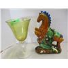 Image 2 : ESTATE:  LARGE GLASS HORSE ORNAMENT