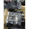 Image 1 : ESTATE:  BOX C/W METAL BRACKETS