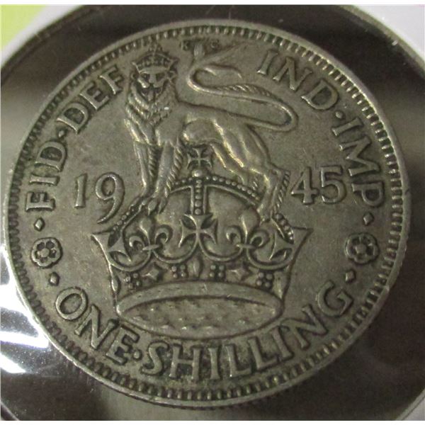 1945 KING GEORGE VI SILVER SCHILLING