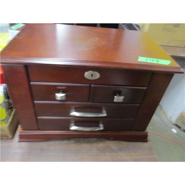 ESTATE:  JEWELRY BOX (APPROX. 18" X 12" X 11")