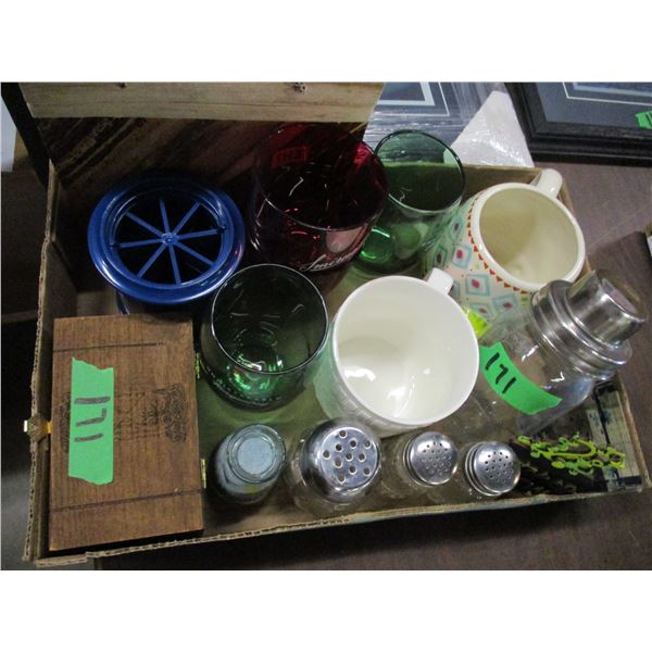 ESTATE:  FLAT C/W ORNAMENTS & MISC