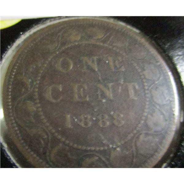 1888 FINE VICTORIAN CANADA LARGE PENNY