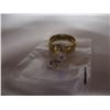 Image 1 : NEW:  GOLDTONE ENGAGEMENT RING WITH CLEAR STONE (SIZE 7.5)