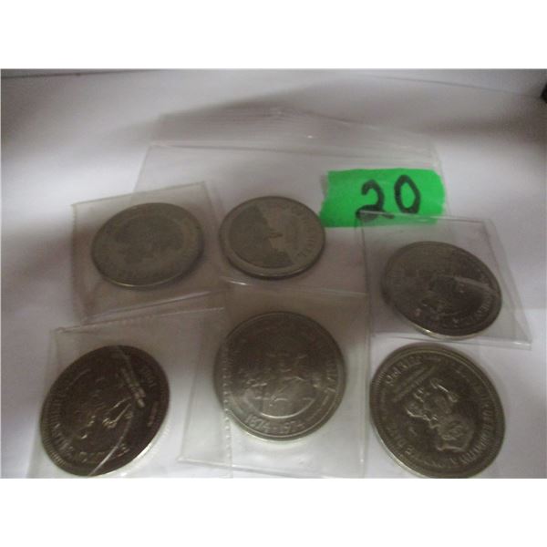 COLLECTABLE:  BAG C/W VARIOUS TOKENS