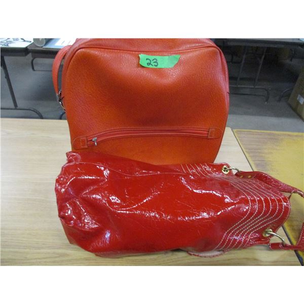 BOX C/W 2 RED CARRY BAGS