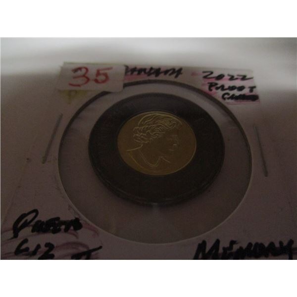 2022 PROOF CAMEO MEMORY OF QUEEN ELIZABETH II TOONIE