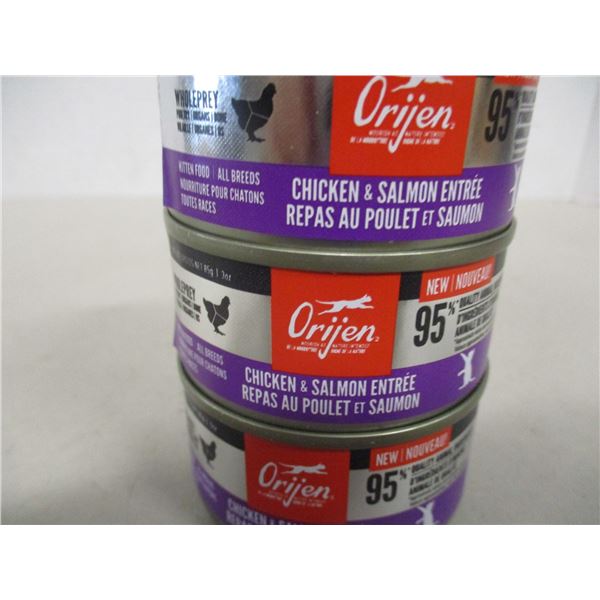 ORIJEN CAT FOOD (CHICKEN & SALMON) - 3 CANS