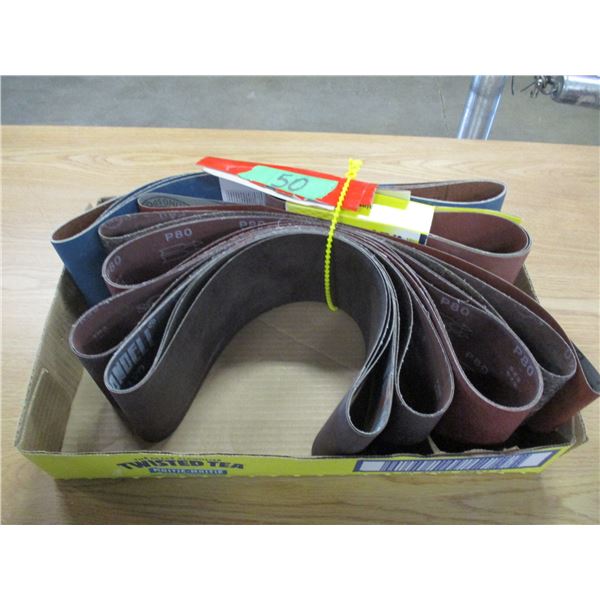 FLAT C/W ASSORTED GRIT BELTS