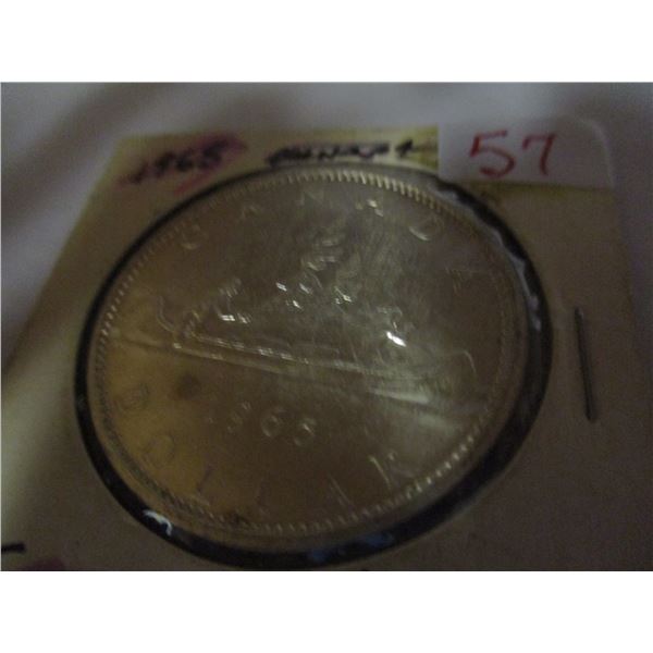 1965 CANADA SILVER DOLLAR