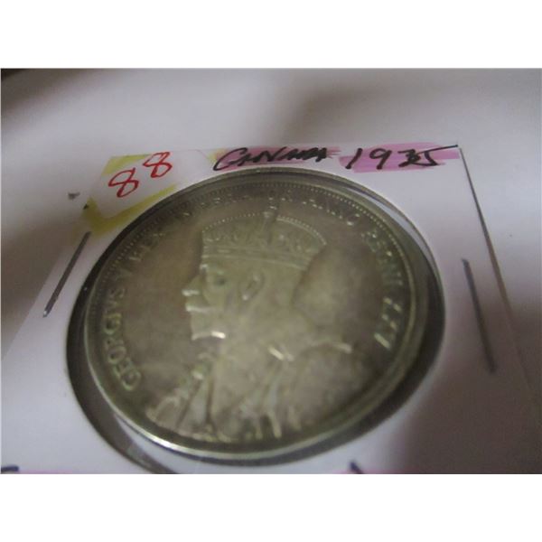 1935 KING GEORGE V CANADA SILVER DOLLAR