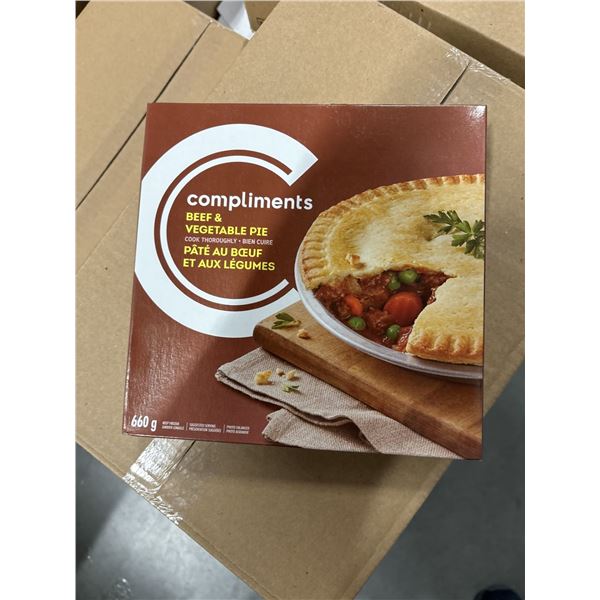 FROZEN:  COMPLIMENTS BEEF & VEGETABLE PIE (660G)