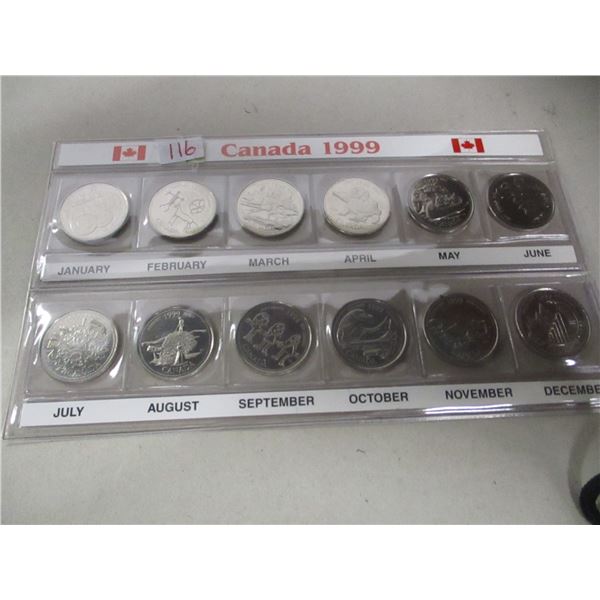 1999 CANADA MINT PROVINCIAL QUARTER SET