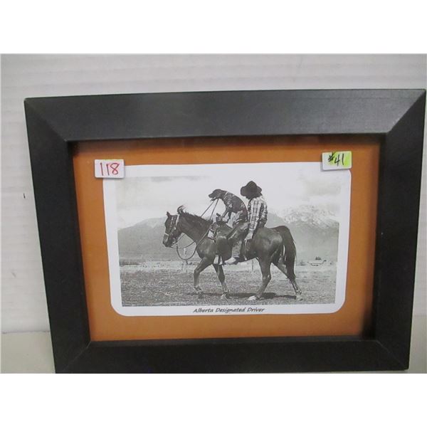FRAMED PHOTO "ALBERTA DESIGNATED DRIVER"