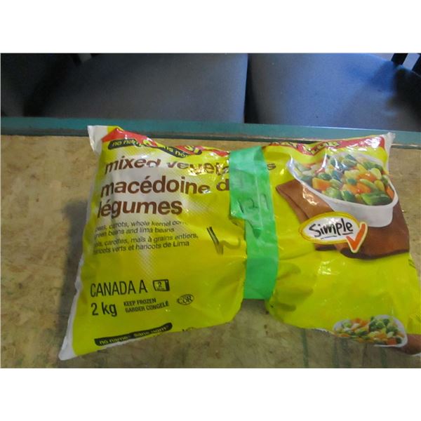 FROZEN:  MIXED VEGETABLES (2 KG) - BAG