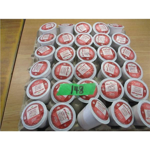 CHERRY MOCA K-CUPS - 2 1/2 TRAYS
