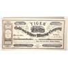 Image 1 : Tiger Gold and Silver Mining Stock, 1879, Rare [192825]