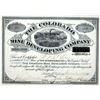 Image 1 : Colorado Mine Developing Company Stock Certificate [195466]