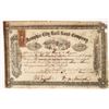 Image 1 : Memphis City Rail Road Stock, 1866 [193008]