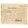 Image 1 : North American Land Company Stock Signed by Founding Father Robert Morris [197906]