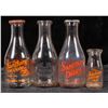 Image 1 : Sanitary Creamery, 4 Different Milk Bottles [195422]