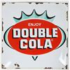 Image 1 : Enjoy Double Cola Repro Porcelain Sign [196348]