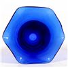 Image 2 : Car Vase, Cobalt, Outward Lip [195836]