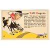 Image 1 : Will Rogers Ad Postcard 1929 [187048]