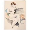 Image 1 : Pen and Watercolor Nude by Glueckselig [190554]