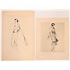 Image 2 : Intaglio Prints (4) 1 Signed by Fashion Designer 20th C. [180902]